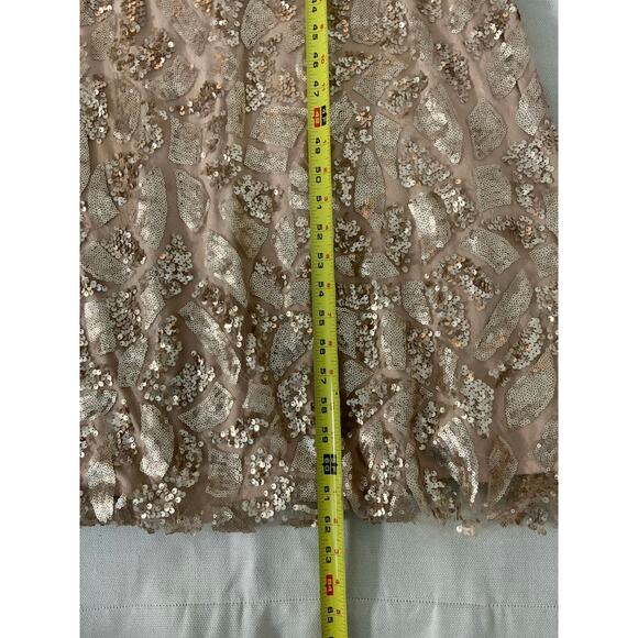 Donna Morgan Tiffany Sequined Dress (COLOR - Rose Quartz - SIZE 10) - Picture 13 of 13